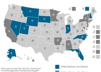 The States With the Best (and Worst) Business Tax Climate
