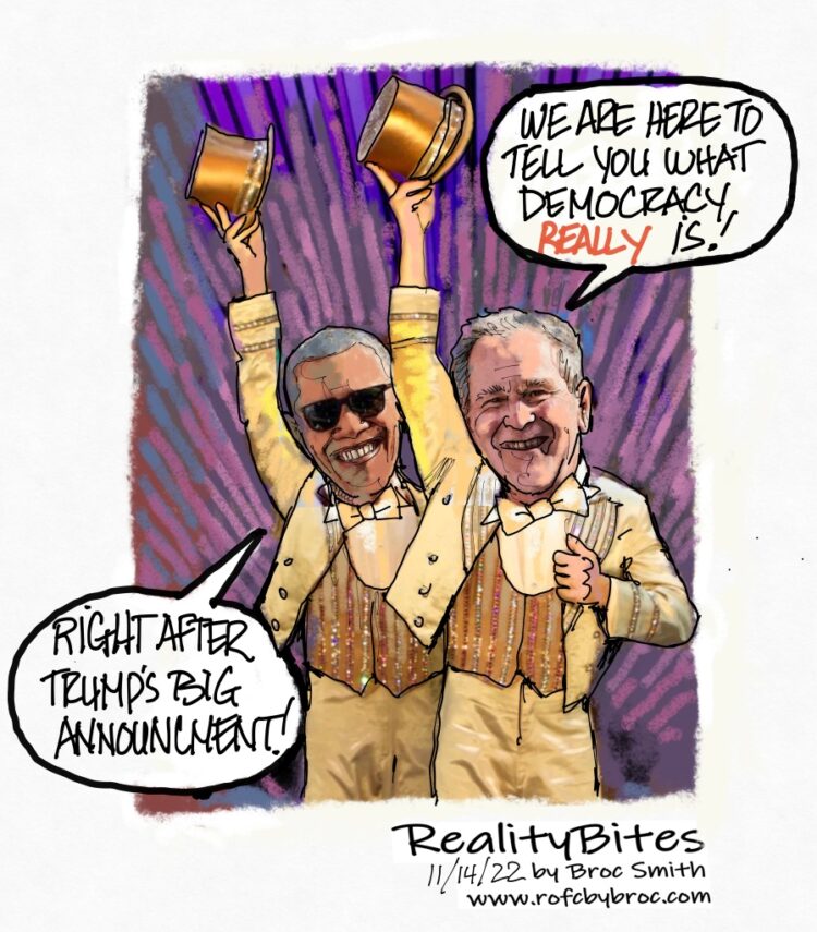 The Bush&Barry Disinformation Tour