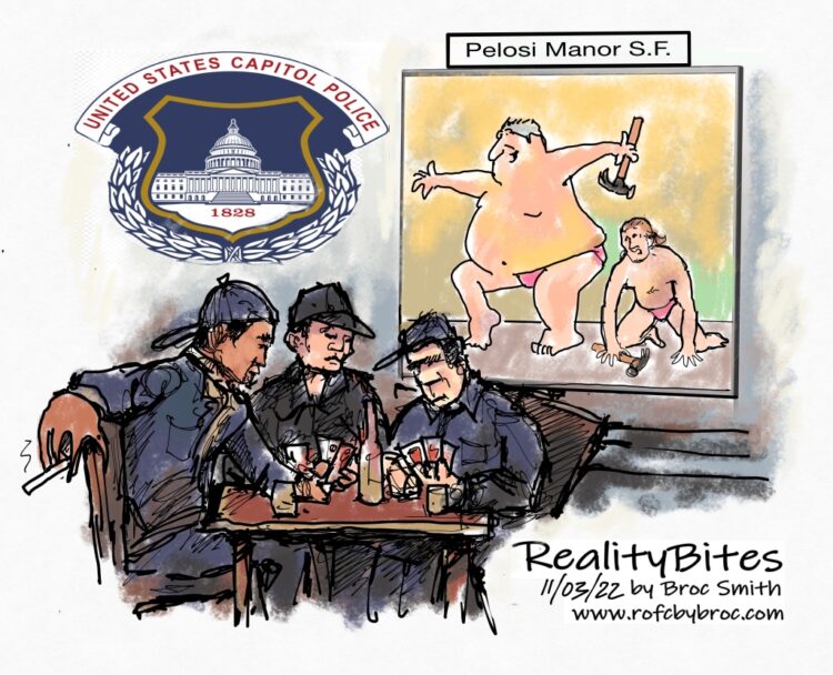 Capitol Police Watch Over Pelosi’s House