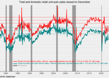 Unit Auto Sales Weakened in December
