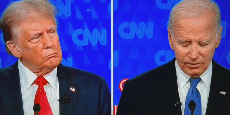 Trump Commands Stage, Biden Revealed