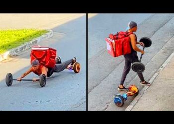 This Delivery Guy is Built Different