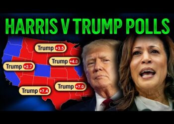 2024 Election Map Based On NEWLY RELEASED POLLING AVERAGES | Harris vs Trump