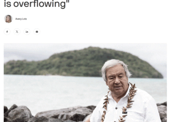 The oceans are overflowing, give us a trillion dollars, says UN’s Guterres