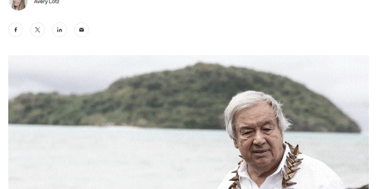 The oceans are overflowing, give us a trillion dollars, says UN’s Guterres