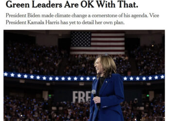 Election Deception: Democrats won’t mention the climate, but The Greens are happy anyway