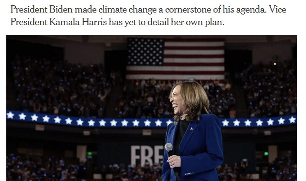 Election Deception: Democrats won’t mention the climate, but The Greens are happy anyway