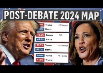 POST-DEBATE 2024 ELECTION MAP PREDICTION (First New Polls)