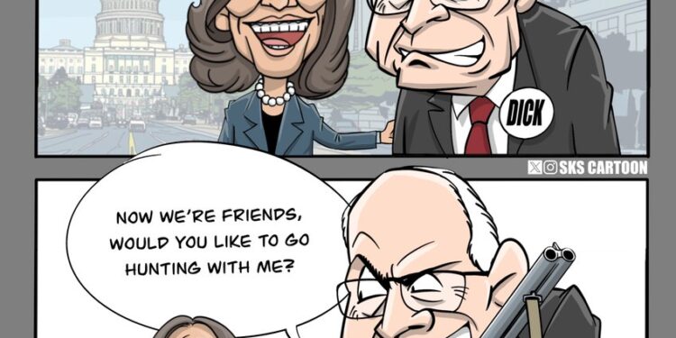 The endorsement from #DickCheney is going to blow up in #KamalaHarris’s face like his shotgun to his lawyer in a hunting trip.