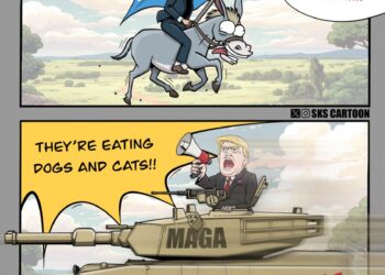 I was initially disappointed with Trump’s debate performance, yet just days later, the only thing people are talking about from the debate is ‘they’re eating the dogs and cats’. 
I have to admit, Trump’s instinct for controlling the narrative is absolutely astonishing
