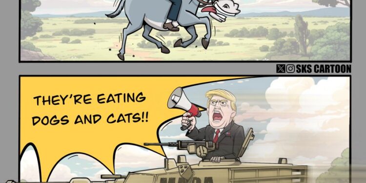 I was initially disappointed with Trump’s debate performance, yet just days later, the only thing people are talking about from the debate is ‘they’re eating the dogs and cats’. 
I have to admit, Trump’s instinct for controlling the narrative is absolutely astonishing