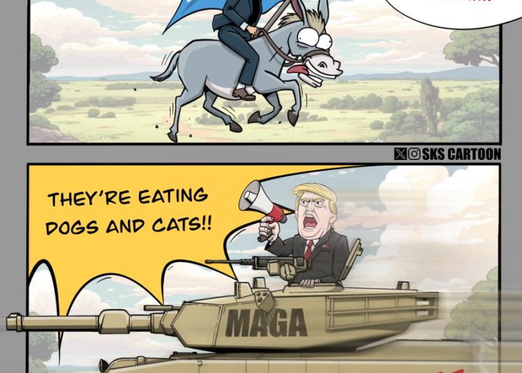 I was initially disappointed with Trump’s debate performance, yet just days later, the only thing people are talking about from the debate is ‘they’re eating the dogs and cats’. 
I have to admit, Trump’s instinct for controlling the narrative is absolutely astonishing