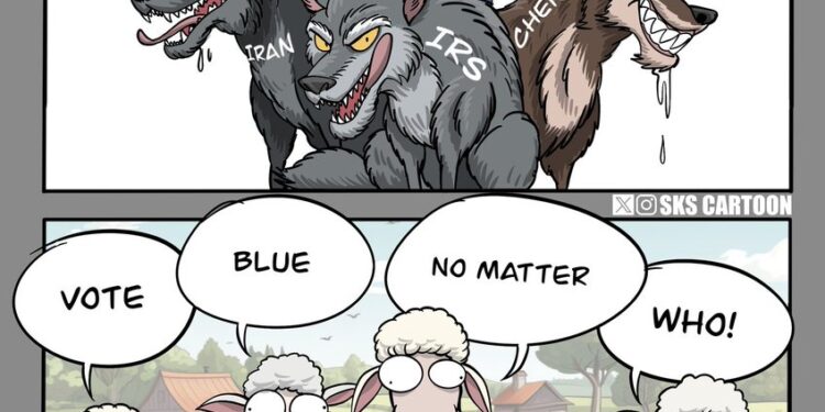 Harris voters are like sheep cheering for the wolf’s endorsement