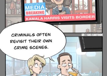 #KamalaHarris visiting the U.S. southern border is like a serial killer revisiting her own crime scene.