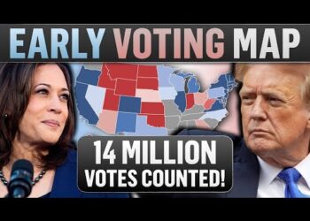 2024 Presidential Map Based on Election Results So Far (EARLY VOTE)