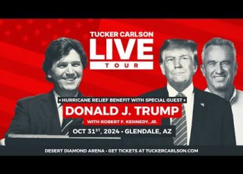 Tucker Carlson Live Tour Grand Finale With President Donald Trump LIVE in Glendale, AZ