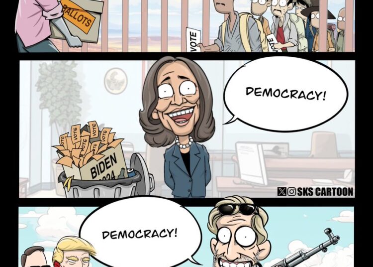 Dem’s idea of “democracy” in a nutshell