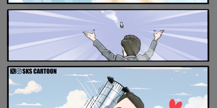 RT by @skscartoon: History was made by #SpaceX , showcasing a spectacular performance of human ingenuity and one man’s passion for the advancement of humanity.
#starship #superheavybooster @elonmusk