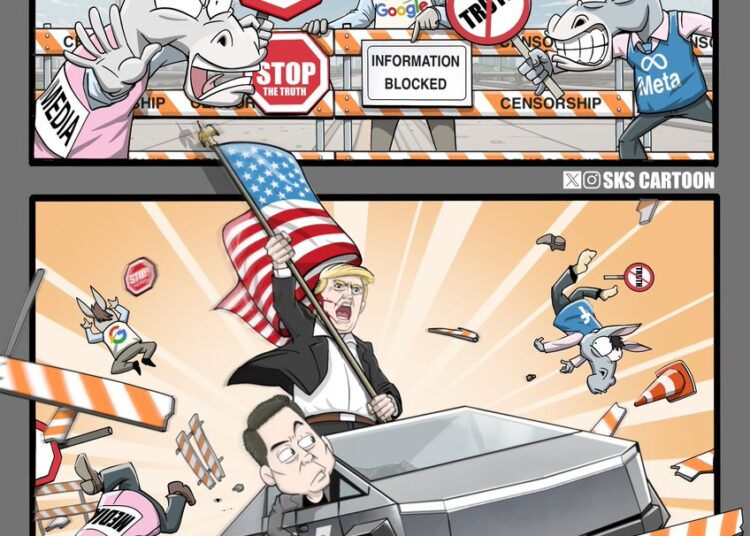 The leftists and their Media propaganda wing are in meltdown because of the #ButlerPA rally and @elonmusk. They know they have lost control over information