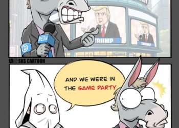“Trump used the same venue that was used by the NAZIs!” Said the political party of the KKK
#TrumpMSGRally