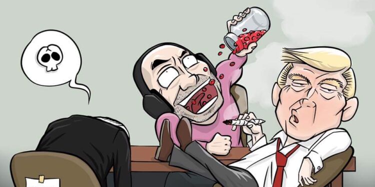 The cartoons I’ve done about Trump gies on to #joeRogan over the time, I’ve been waiting for this for years…