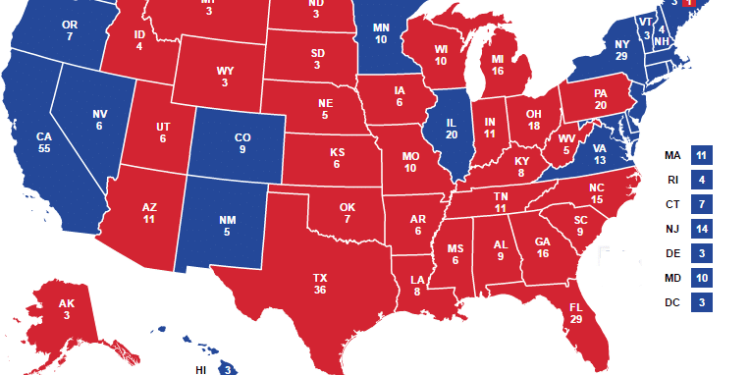 Eight Bellwether States’ Margins Of Victory To Watch On Election Night: NY, SC, NJ, IN, VA, OH, NH and FL
