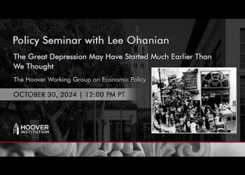 The Great Depression May Have Started Much Earlier Than We Thought | Hoover Institution