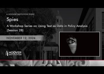 Spies | Using Text As Data In Policy Analysis | Hoover Institution