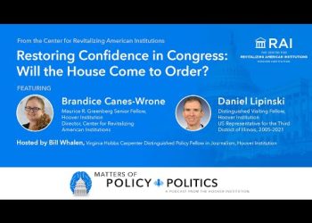 Restoring Confidence in Congress: Will the House Come to Order?