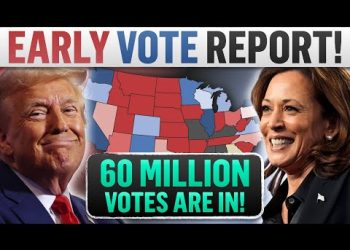 The 2024 Presidential Map Based on EARLY VOTES! (60M COUNTED)