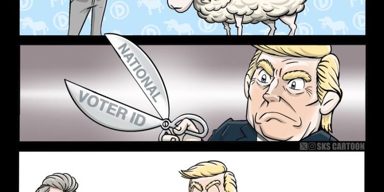I’m willing to bet that a federal voter ID mandate will knock at least 5 million votes out of the Dems count. Particularly in California.