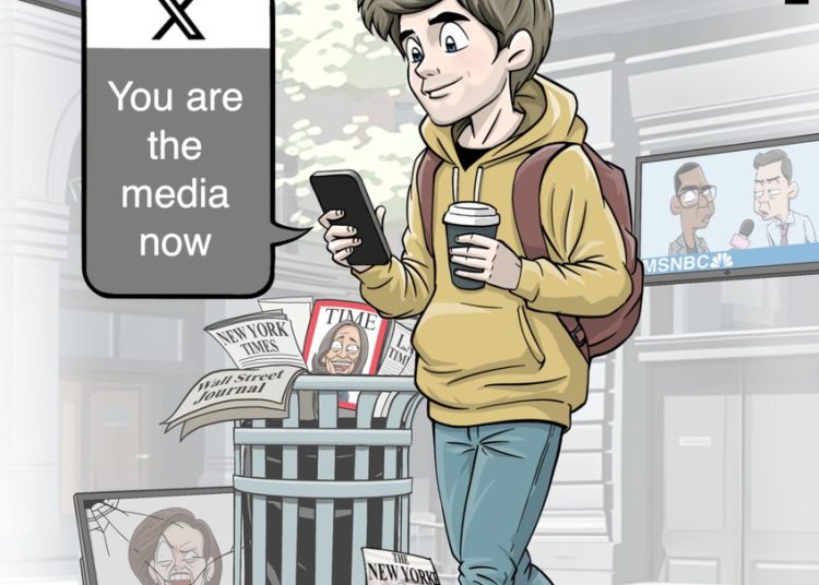RT by @skscartoon: You are the media now