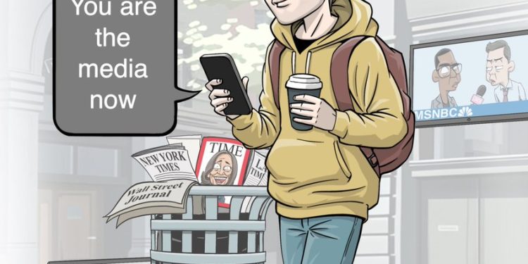 You’re the media now