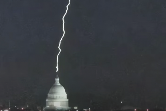 On New Year’s Eve, Lightning Struck The U.S. Capitol, The Washington Monument, The Empire State Building And One World Trade Center