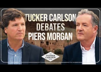 Tucker & Piers Morgan Debate Foreign Aid, Hate Speech, NATO, Gun Control, & Is Zelensky a Dictator?