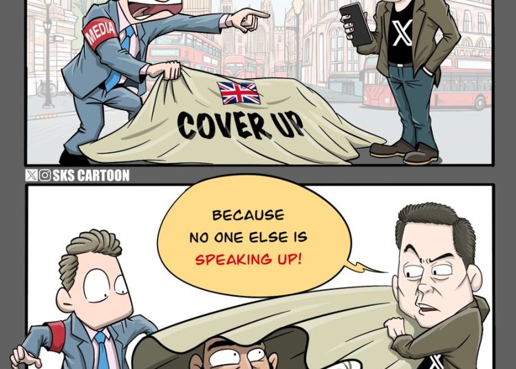 Elon Musk is the only prominent voice speaking up for the victims of South Asian raping gangs in the UK.