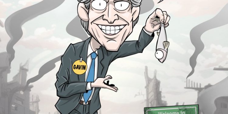 RT by @skscartoon: #GavinNewsom must resign