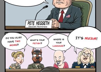 RT by @skscartoon: #PeteHegseth  will be confirmed as SecDef; however, it’s going to be a mission to save the military from the current woke nightmare.