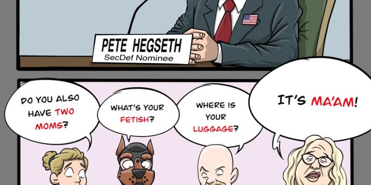 RT by @skscartoon: #PeteHegseth  will be confirmed as SecDef; however, it’s going to be a mission to save the military from the current woke nightmare.