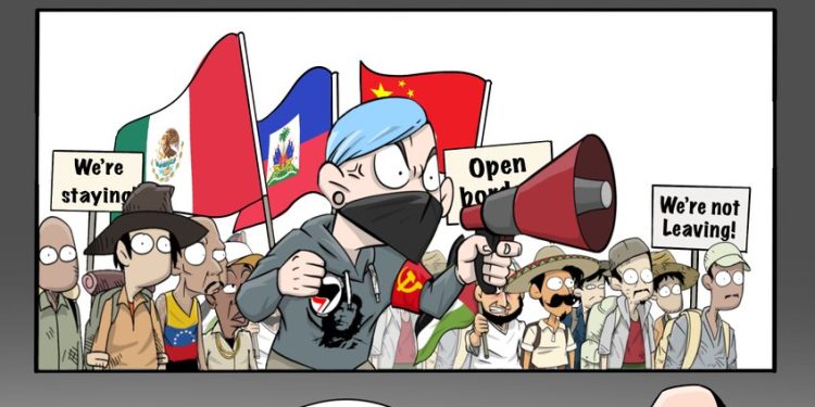 RT by @skscartoon: How much money are you willing to bet that #TomHoman the #borderczar is closely monitoring the anti-deportation protests?😆