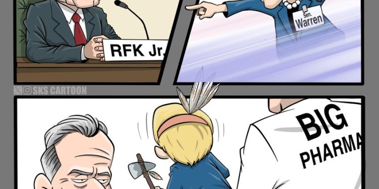 RT by @skscartoon: #ElizabethWarren AKA “Pocahontas” or “Senator Karen” received contributions totaling around $821,941 from the pharmaceutical industry in the 2019-2020 Cycle alone, and now she is acting as their attack dog.