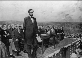 Abraham Lincoln: Gettysburg Address, 1863