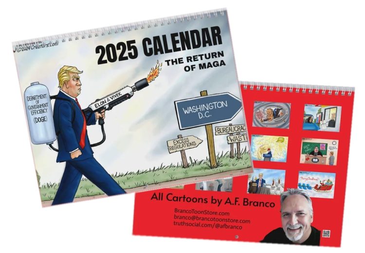 A.F. Branco 2025 Cartoon Calendar