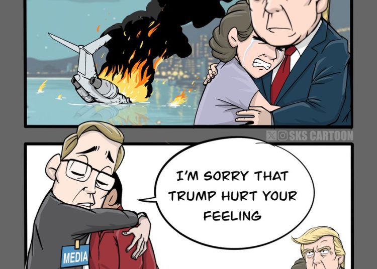 RT by @skscartoon: While the Trump Admin is busy handling #DCplanecrash, the corporate medias are busy defending DEI