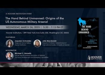 “The Hand Behind Unmanned” Book Launch Event With Jacquelyn Schneider | Hoover Institution