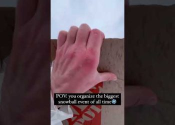 Huge Snowball Fight