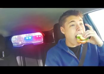 Pulled Over for Eating and Driving