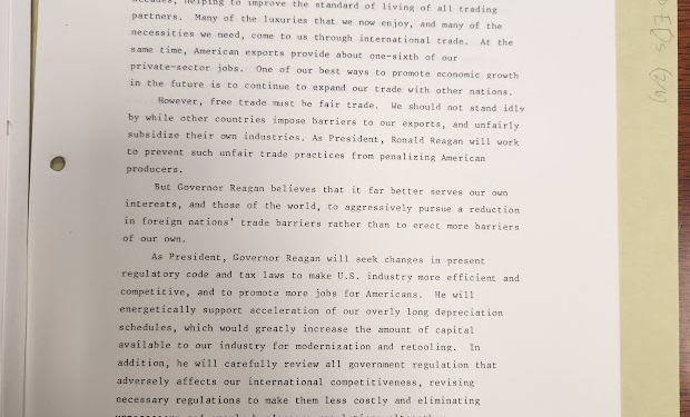 Reagan Knew the Art of the Trade Deal Better