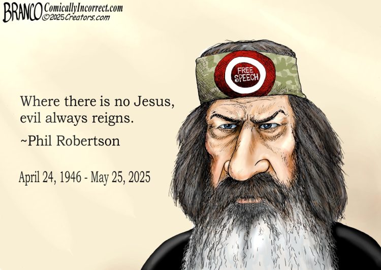 Branco Cartoon – RIP Phil Robertson