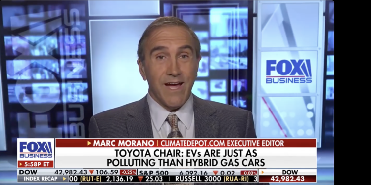 Watch: Morano on Fox talking ‘polluting EVs’